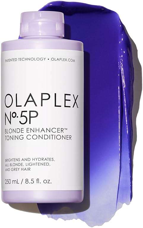 Olaplex Nº.5P Blonde Enhancer Purple Toning Conditioner: Neutralizes Brassiness & Strengthen | Repairs Damages & Hydrates Hair | For Coily, Curly, Straight, and Wavy - Image 1