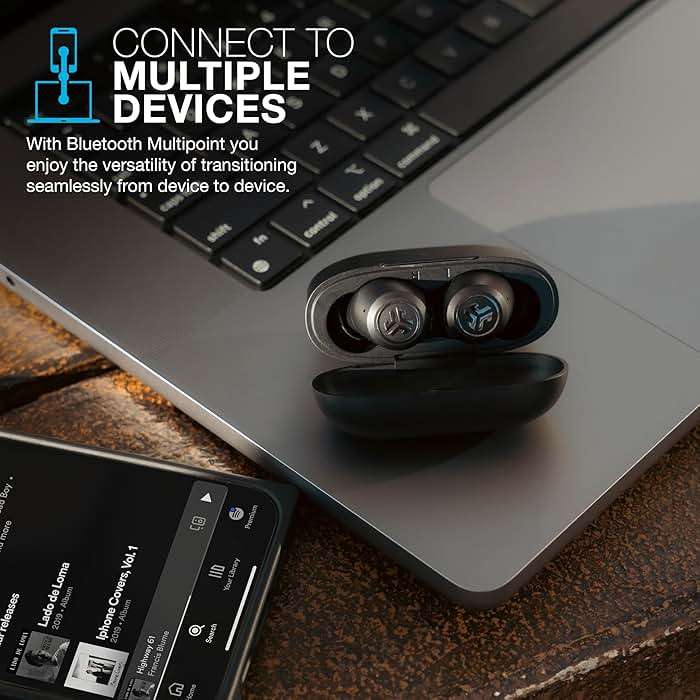 JLab JBuds ANC 3, True Wireless Earbuds, Active Noise Cancelling, Multipoint Connect, Google Fast Pair, Black - Image 5
