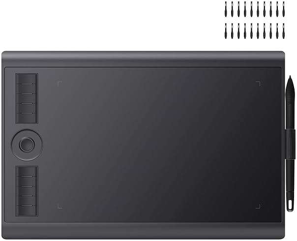 GAOMON M10K 10 x 6.25 Inches Graphic Drawing Tablet with 8192 Levels Battery-Free Stylus and 10 Customizable Hot-Keys for Digital Drawing & OSU & Online Teaching-for Mac&Windows - Image 1