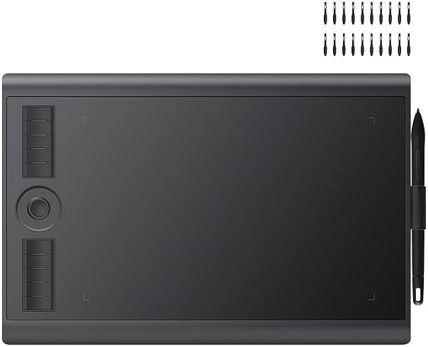 GAOMON M10K 10 x 6.25 Inches Graphic Drawing Tablet with 8192 Levels Battery-Free Stylus and 10 Customizable Hot-Keys for Digital Drawing & OSU & Online Teaching-for Mac&Windows - Product Image
