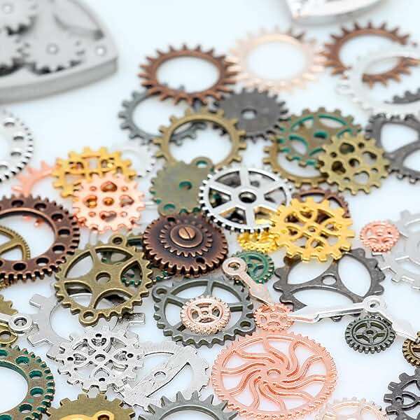 stino 100 G Mixed Style Metal Charms for Jewelry Making, Bulk Silver & Gold Plated, for Bracelet, Necklace, Earrings DIY Crafts - Image 1