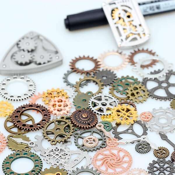 stino 100 G Mixed Style Metal Charms for Jewelry Making, Bulk Silver & Gold Plated, for Bracelet, Necklace, Earrings DIY Crafts - Image 4