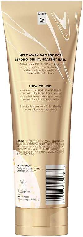 Pantene Miracle Rescue Deep Conditioner with Melting Pro-V Pearls - For Dry, Damaged, or Color-Treated Hair - Intense Moisture & Repair - 8.0 Oz - Image 13