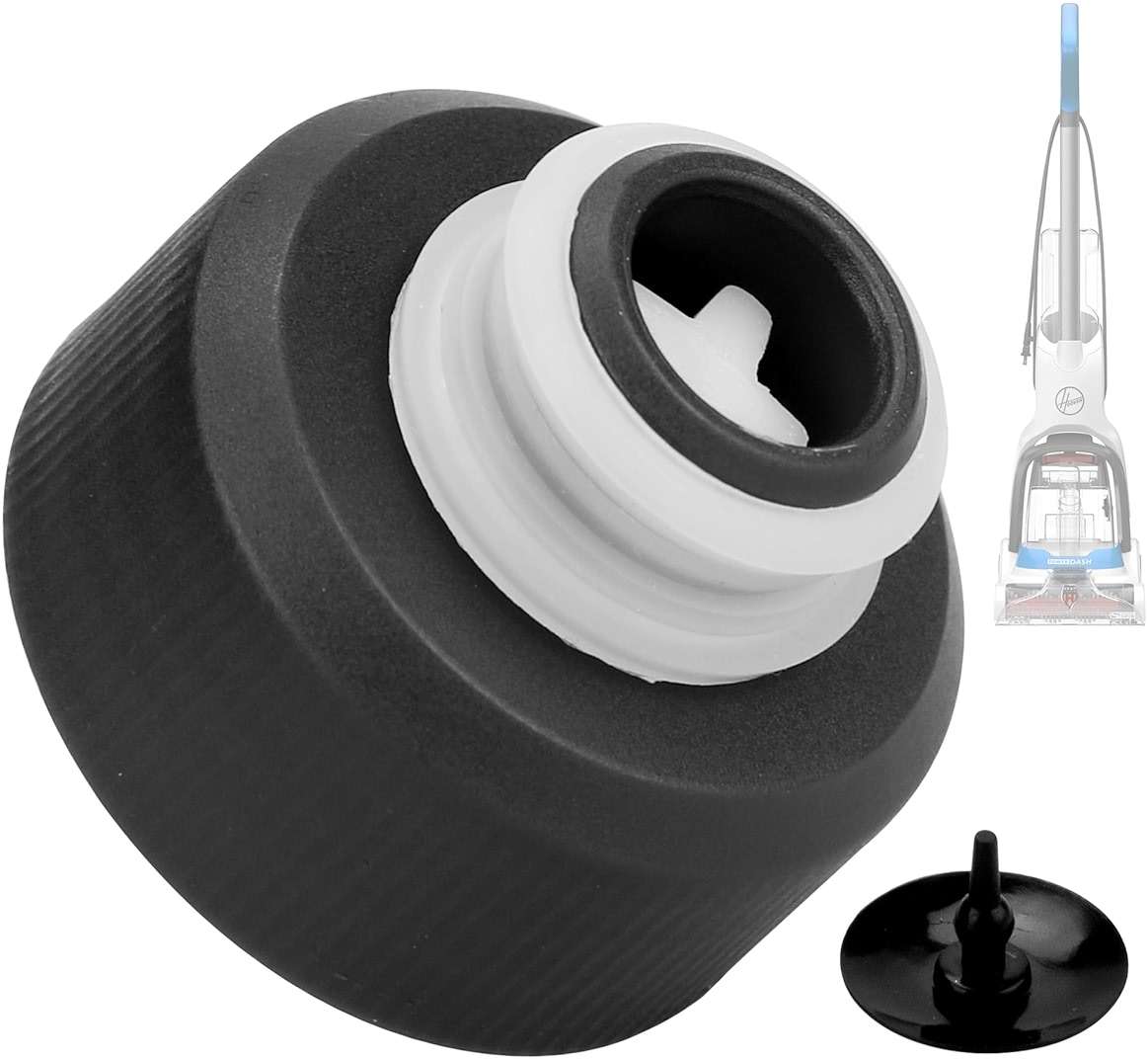 440012803 Solution Tank Cap for Hoover Carpet Cleaner Replacement Parts, Pet Shampooer Carpet Cleaner Cap Compatible with Hoover SmartWash fh52000, Powerdash Pet fh50700 and FloorMate Jet Machine - Image 1
