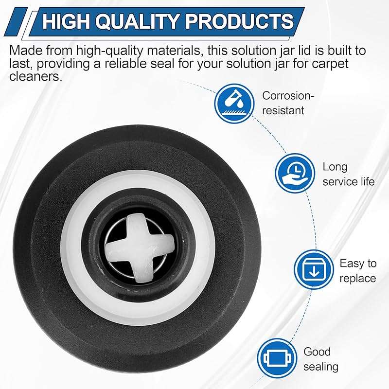 440012803 Solution Tank Cap for Hoover Carpet Cleaner Replacement Parts, Pet Shampooer Carpet Cleaner Cap Compatible with Hoover SmartWash fh52000, Powerdash Pet fh50700 and FloorMate Jet Machine - Image 4