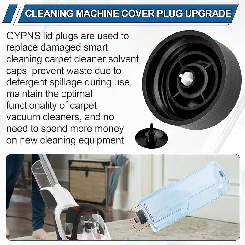 440012803 Solution Tank Cap for Hoover Carpet Cleaner Replacement Parts, Pet Shampooer Carpet Cleaner Cap Compatible with Hoover SmartWash fh52000, Powerdash Pet fh50700 and FloorMate Jet Machine - Image 6