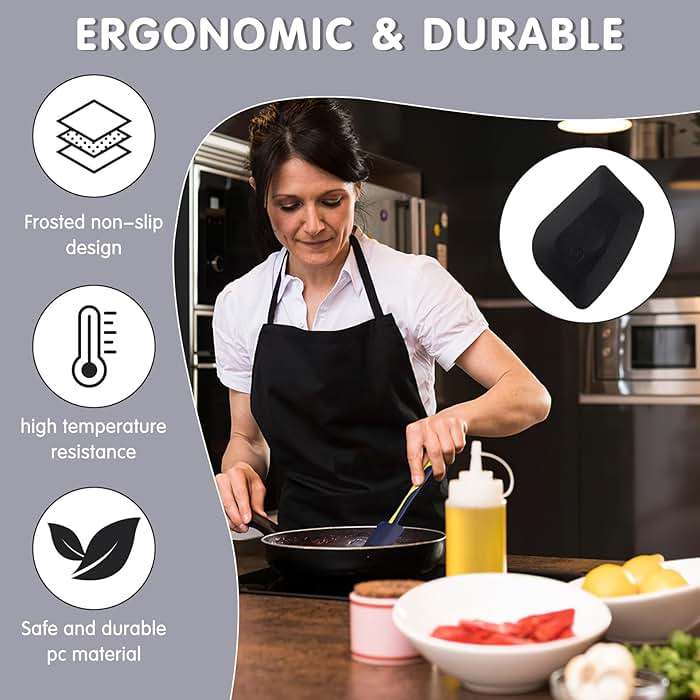 3Pcs Pan Scraper Dish Scraper Plastic Pot Scraper Kitchen Scraper Cast Iron Skillet Pan Scraper Tool for Cleaning - Image 3