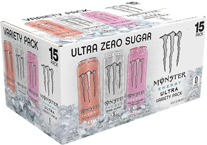 Monster Energy Ultra Variety Pack, PKZSD, Sugar Free Energy Drink, 16 Ounce | Pack of 15 - Image 3