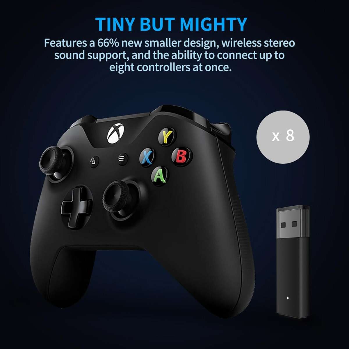 Wireless Adapter with Original IC Chip Compatible with Xbox One Controller for PC Windows 10 11 - Image 3