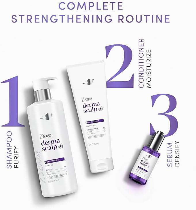 Dove Derma Scalp Density Boost 3-in-1 Scalp Serum 1 ct With Prebiotic Glycerin, Zinc + Peptides, and Niacinamide For Breakage And Hair Thinning 2 oz - Image 10