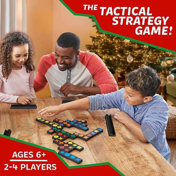 MindWare Qwirkle With Trays Board Game for Kids Ages 6+ Strategy Tile Game for Family Game Night 2-4 Players with 108 Wooden Tiles and 4 Trays - Image 2