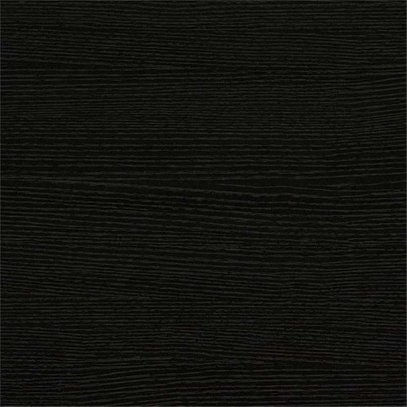 Bush Furniture Woodland 24W Hall Tree and Small Shoe Bench with Shelves in Black Suede Oak | Narrow Foyer, Mudroom, Entryway Storage - Image 7