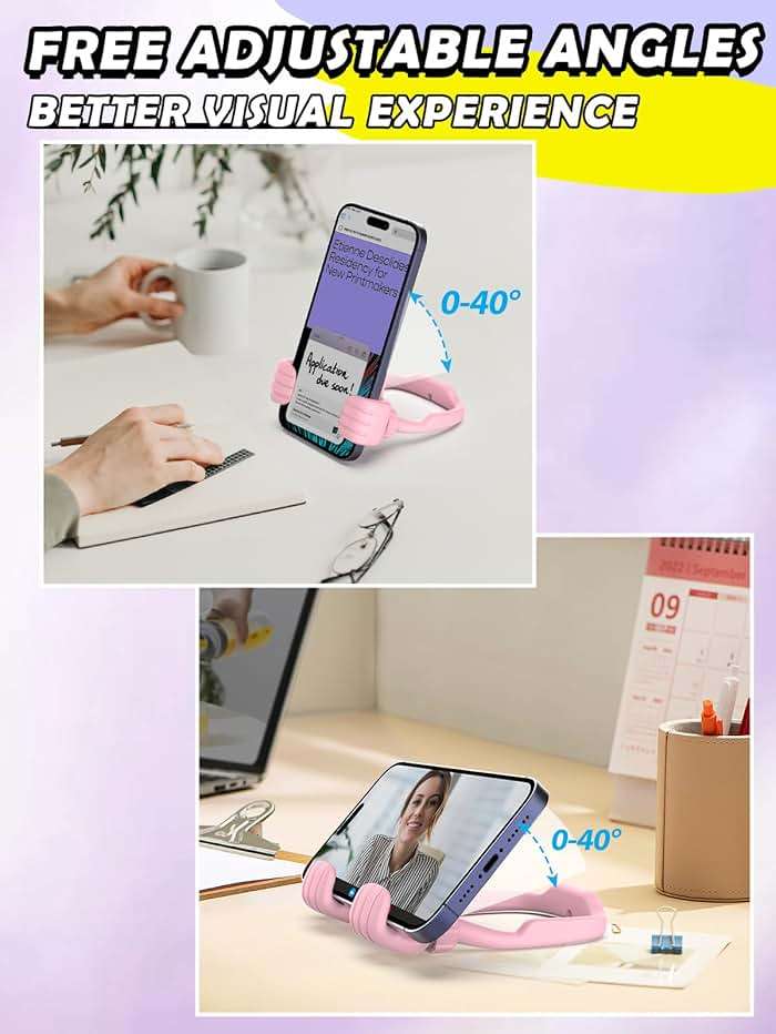 Mom Gifts for Mothers Day Cell Phone Holder Gifts for Teens Girls Boys: Thumbs Up Lazy Phone Stand for Desk Cool Gadgets Fun Birthday Gifts for Grandma Women Wife Adults Men from Son Daughter - Image 4