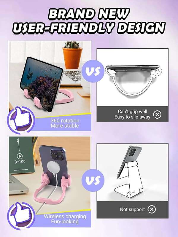 Mom Gifts for Mothers Day Cell Phone Holder Gifts for Teens Girls Boys: Thumbs Up Lazy Phone Stand for Desk Cool Gadgets Fun Birthday Gifts for Grandma Women Wife Adults Men from Son Daughter - Image 5