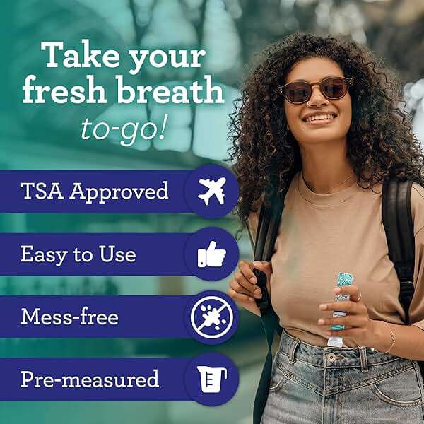 GuruNanda Travel Sachets Coconut Oil Pulling, Fresh Breath Mouthwash, 7 Essential Oils & Vitamins for Happy Teeth & Gums, 7 Sachets - Image 2