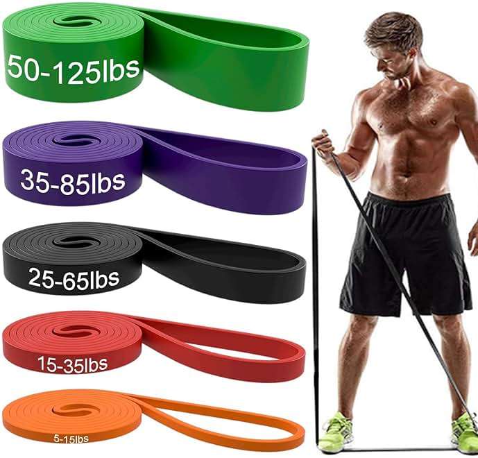 Resistance Bands, Pull Up Assist Bands - Workout Bands, Eexercise Bands, Long Resistance Bands Set for Working Out, Fitness, Training, Physical Therapy for Men Women - Image 1