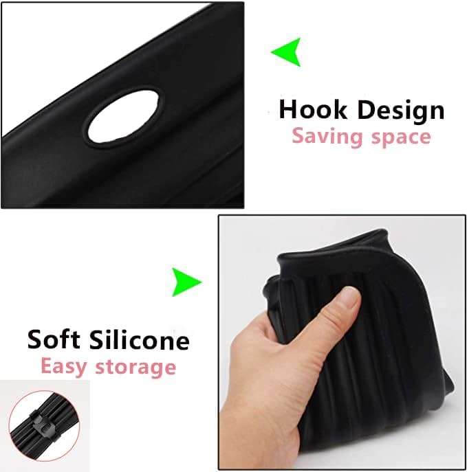 Large Heat Resistant Mat for Hair Tools, Hot Iron Holster, Hot Tools Mat for Curling Iron, Flat Iron, Hair Styling Tools Appliances Dryer Salon Tools Stylist (Daytona Gray) - Image 4