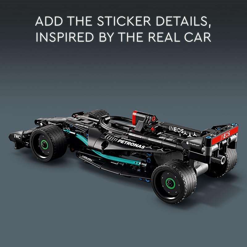 LEGO Technic Mercedes-AMG F1 W14 E Performance Pull-Back Car Toy, Vehicle Building Set for Boys and Girls, Mercedes Race Car Toy Model, Gift for Kids Ages 7 and Up, 42165 - Image 4