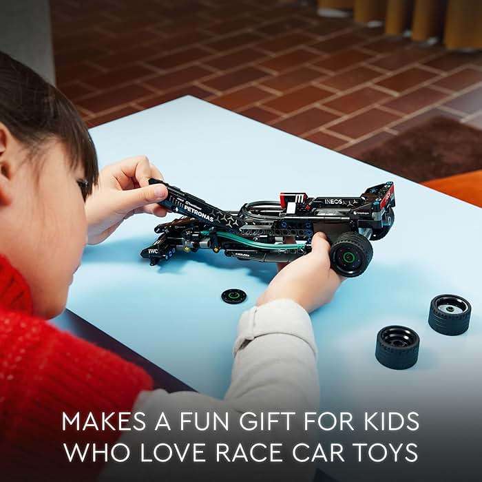 LEGO Technic Mercedes-AMG F1 W14 E Performance Pull-Back Car Toy, Vehicle Building Set for Boys and Girls, Mercedes Race Car Toy Model, Gift for Kids Ages 7 and Up, 42165 - Image 5