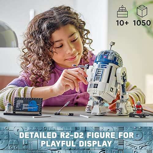 LEGO Star Wars R2-D2 Building Toy Set - Play or Display Star Wars Toy for Boys & Girls, Ages 10+ - Gift Ideas for Kids & Fans - Includes 25th Anniversary Darth Malak Minifigure - 75379 - Image 3