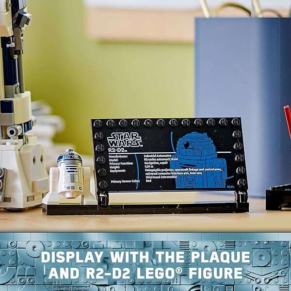 LEGO Star Wars R2-D2 Building Toy Set - Play or Display Star Wars Toy for Boys & Girls, Ages 10+ - Gift Ideas for Kids & Fans - Includes 25th Anniversary Darth Malak Minifigure - 75379 - Image 5