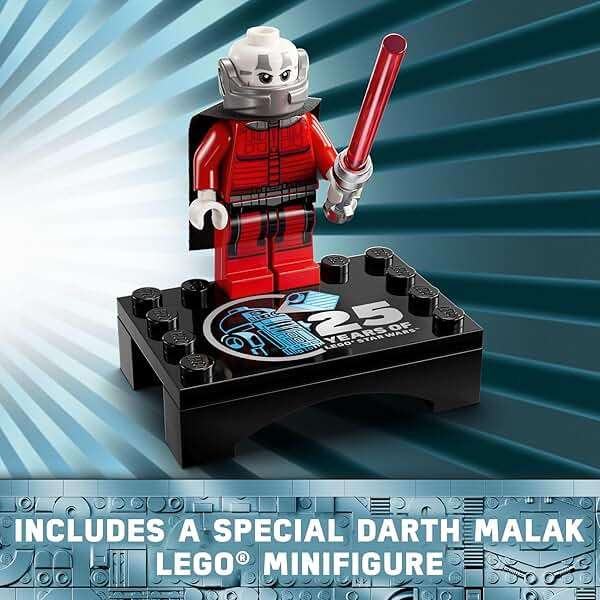 LEGO Star Wars R2-D2 Building Toy Set - Play or Display Star Wars Toy for Boys & Girls, Ages 10+ - Gift Ideas for Kids & Fans - Includes 25th Anniversary Darth Malak Minifigure - 75379 - Image 6