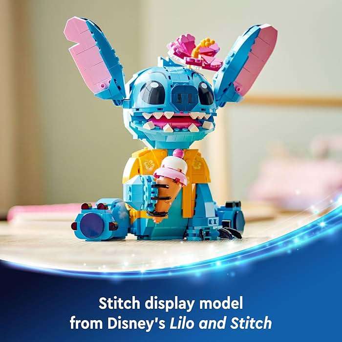LEGO Disney Stitch Toy Building Kit, Disney Toy for 9 Year Old Kids, Buildable Figure with Ice Cream Cone, Fun Gift for Girls, Boys and Lovers of The Hit Movie Lilo and Stitch, 43249 - Image 6