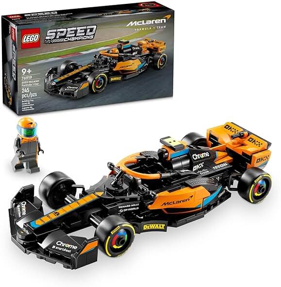 LEGO Speed Champions 2023 McLaren Formula 1 Race Car Toy for Play and Display, Buildable McLaren Toy Set for Kids, F1 Toy Gift Idea for Boys and Girls Ages 9 and Up who Enjoy Independent Play, 76919 - Product Image
