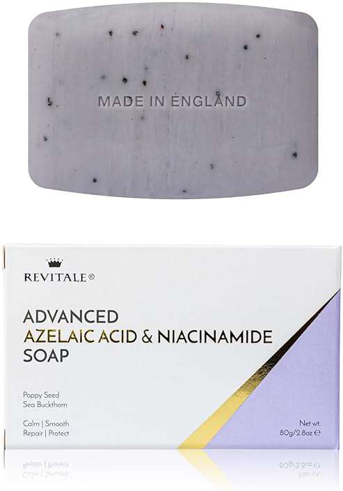 REVITALE Advanced Azelaic Acid & Niacinamide Soap – Calming Cleansing Bar for Smooth, Balanced & Protected Skin - Image 1