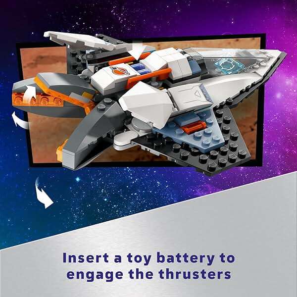 LEGO City Interstellar Spaceship Toy for Kids, Creative Play Space Building Set with Spacecraft Model, Drone, and Astronaut Figure, Building Toy for Boys, Girls and Kids Ages 6 and Up, 60430 - Image 4