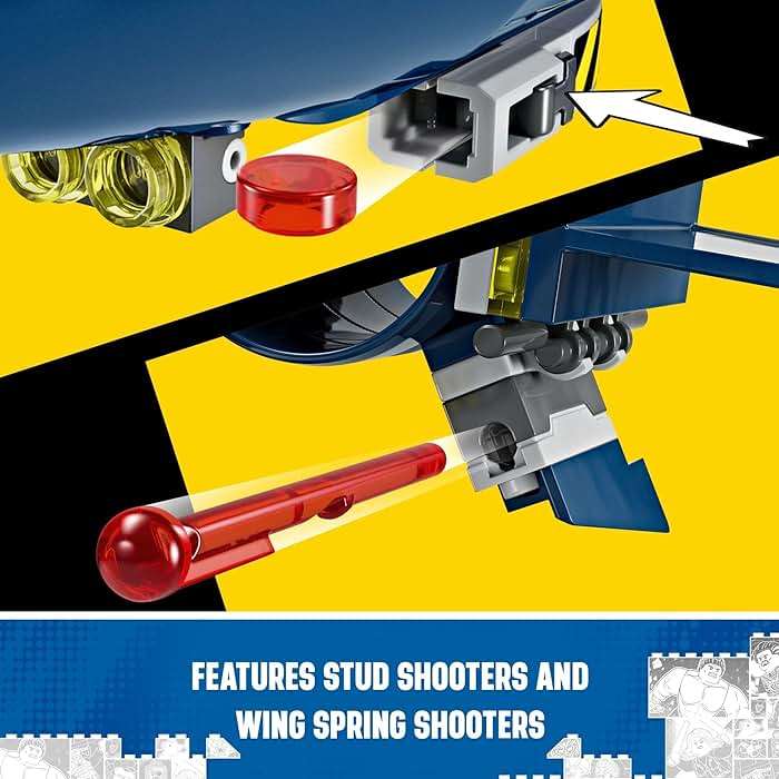 LEGO Marvel X-Men X-Jet Toy - Building Toy from X-Men '97 for Boys & Girls, Ages 8+ - Model Kit for Display and Play with 4 Minifigures - Gift Idea for Marvel Fans - 76281 - Image 4