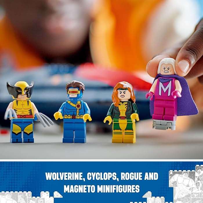 LEGO Marvel X-Men X-Jet Toy - Building Toy from X-Men '97 for Boys & Girls, Ages 8+ - Model Kit for Display and Play with 4 Minifigures - Gift Idea for Marvel Fans - 76281 - Image 6