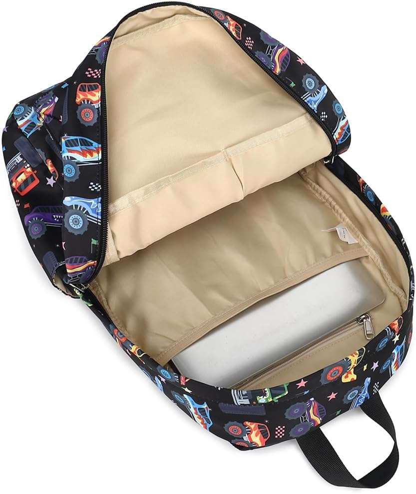 CAMTOP Kids Backpack for Boys, Preschool Toddler Backpack Kindergarten School Bookbag for Age 3-8(Monster Truck) - Image 8
