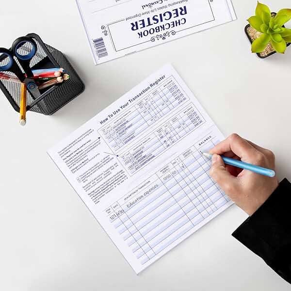 20 Pack Checkbook Register, Check Registers for Personal, Blank Ledger Transaction Registers for Personal or Business Bank, Check Register Book for Checking and Saving Account, Deposit and Credit Card - Image 3