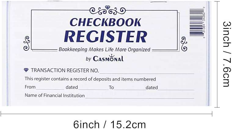 20 Pack Checkbook Register, Check Registers for Personal, Blank Ledger Transaction Registers for Personal or Business Bank, Check Register Book for Checking and Saving Account, Deposit and Credit Card - Image 4