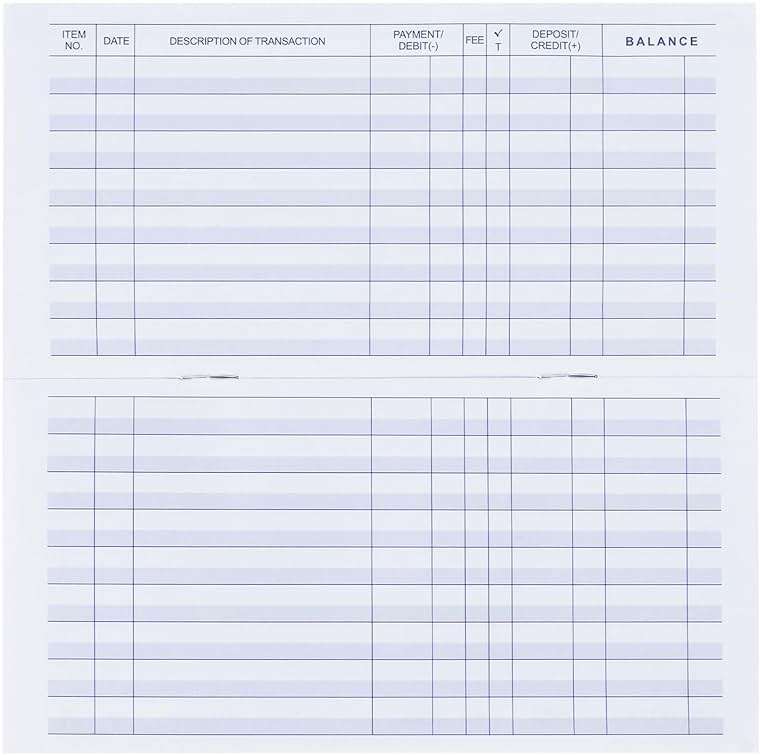 20 Pack Checkbook Register, Check Registers for Personal, Blank Ledger Transaction Registers for Personal or Business Bank, Check Register Book for Checking and Saving Account, Deposit and Credit Card - Image 6
