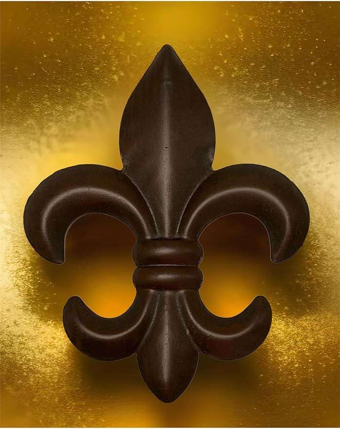 Top Brass 6" Metal Fleur De Lis Wall Decor Art (3 Pack) - New Orleans Style Home Decor - Image 5