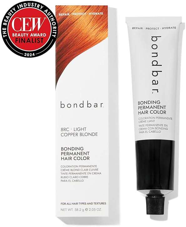 Bondbar 8RC Light Copper Blonde Bonding Permanent Creme Hair Color, Repairing hair dye for all hair types, Vegan, Built in Bonding, 2.05 Oz - Image 9
