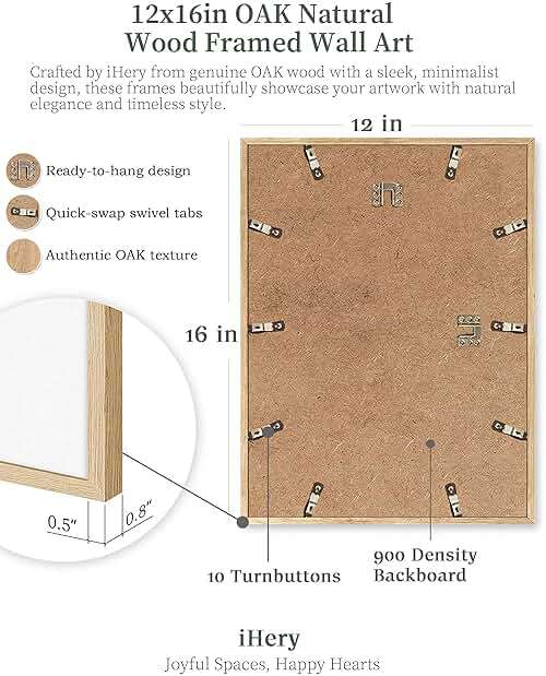 iHery Natural OAK Wood Framed Trendy NewsPaper Wall Art,12x16in Retro Magazine Canvas Wall Art, Funny Bathroom Decor,Woman Searches For Where Men Get The Audacity,Girly Bedroom Dorm Artwork 1Pack - Image 7