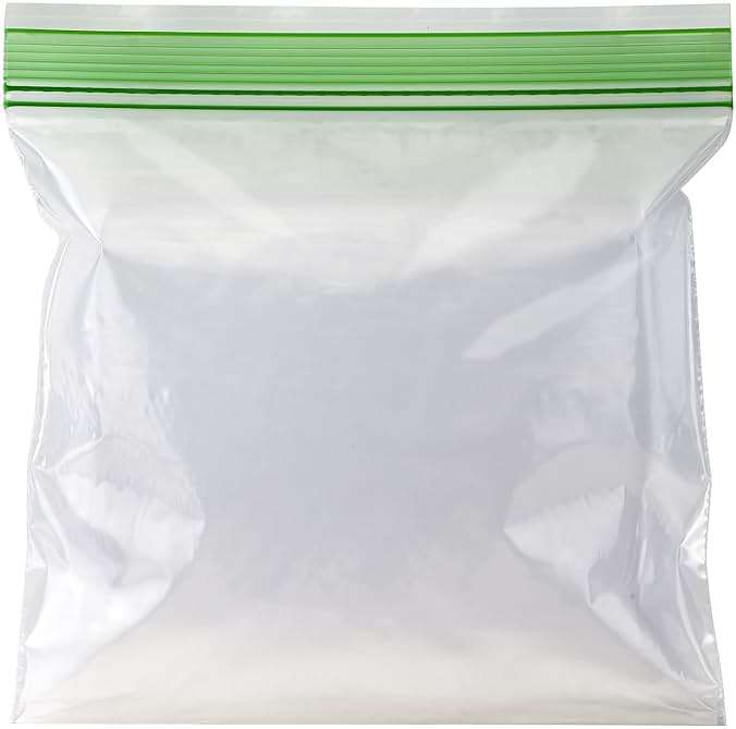 Amazon Basics Reclosable Double Zipper Sandwich Storage Bags for Food Storage, BPA Free, 100 Count - Image 3