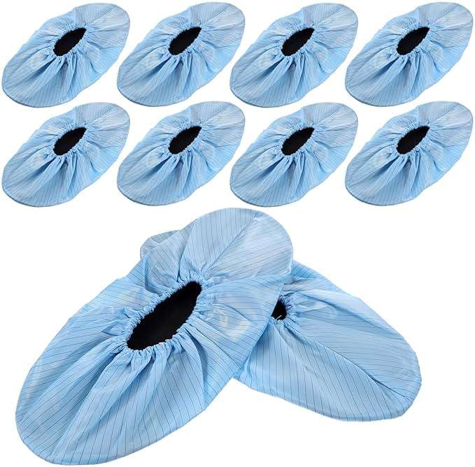 BESPORTBLE 5 Pairs Disposable Shoe Covers Reusable Boot Covers Rainproof Booties Protector for Indoor Outdoor Fits Most Shoes - Image 1