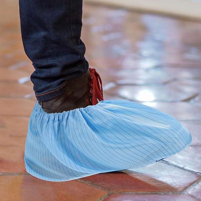BESPORTBLE 5 Pairs Disposable Shoe Covers Reusable Boot Covers Rainproof Booties Protector for Indoor Outdoor Fits Most Shoes - Image 3