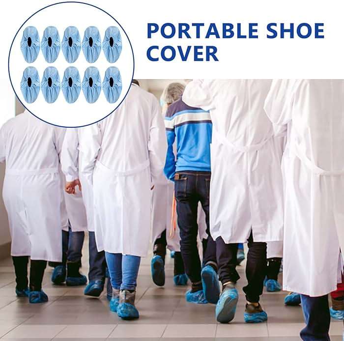 BESPORTBLE 5 Pairs Disposable Shoe Covers Reusable Boot Covers Rainproof Booties Protector for Indoor Outdoor Fits Most Shoes - Image 9