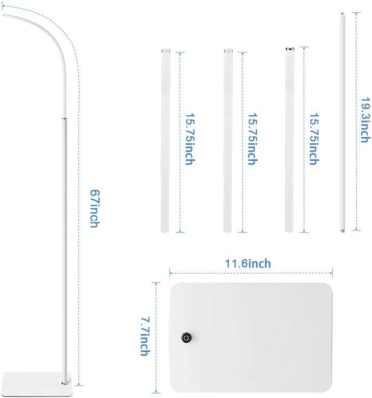 AISVAN Adjustable Height Baby Monitor Floor Stand Holder for Hellobaby HB6560/HB6550 HB65/HB66/HB248 Baby Monitor and Also Compatible with The Nanit Pro Smart Monitor & Flex Stand - Image 6