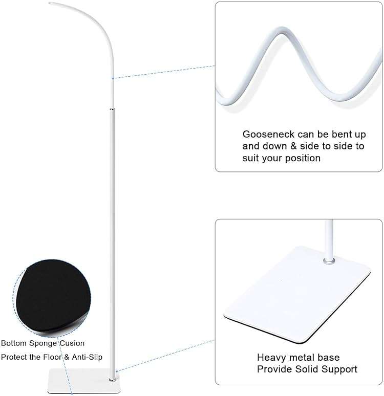 AISVAN Adjustable Height Baby Monitor Floor Stand Holder for Hellobaby HB6560/HB6550 HB65/HB66/HB248 Baby Monitor and Also Compatible with The Nanit Pro Smart Monitor & Flex Stand - Image 7