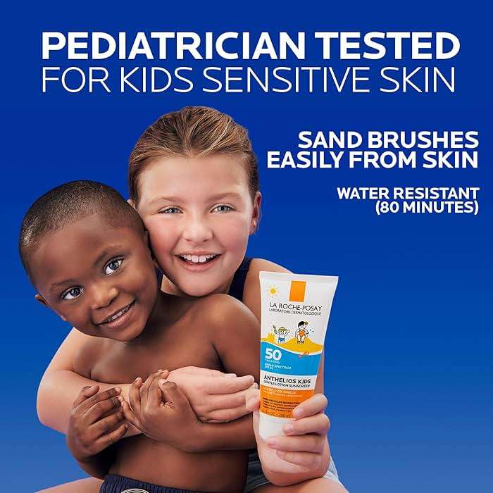 La Roche-Posay Anthelios Kids Gentle Lotion Sunscreen SPF 50, Broad Spectrum SPF + Antioxidants, Sunscreen For Kids, Octinoxate & Oxybenzone-Free, Pediatrician Tested, Non Comedogenic, Oil Free - Image 2