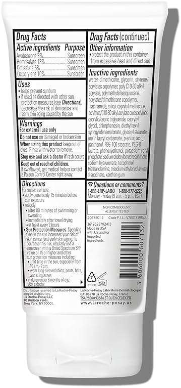 La Roche-Posay Anthelios Kids Gentle Lotion Sunscreen SPF 50, Broad Spectrum SPF + Antioxidants, Sunscreen For Kids, Octinoxate & Oxybenzone-Free, Pediatrician Tested, Non Comedogenic, Oil Free - Image 7
