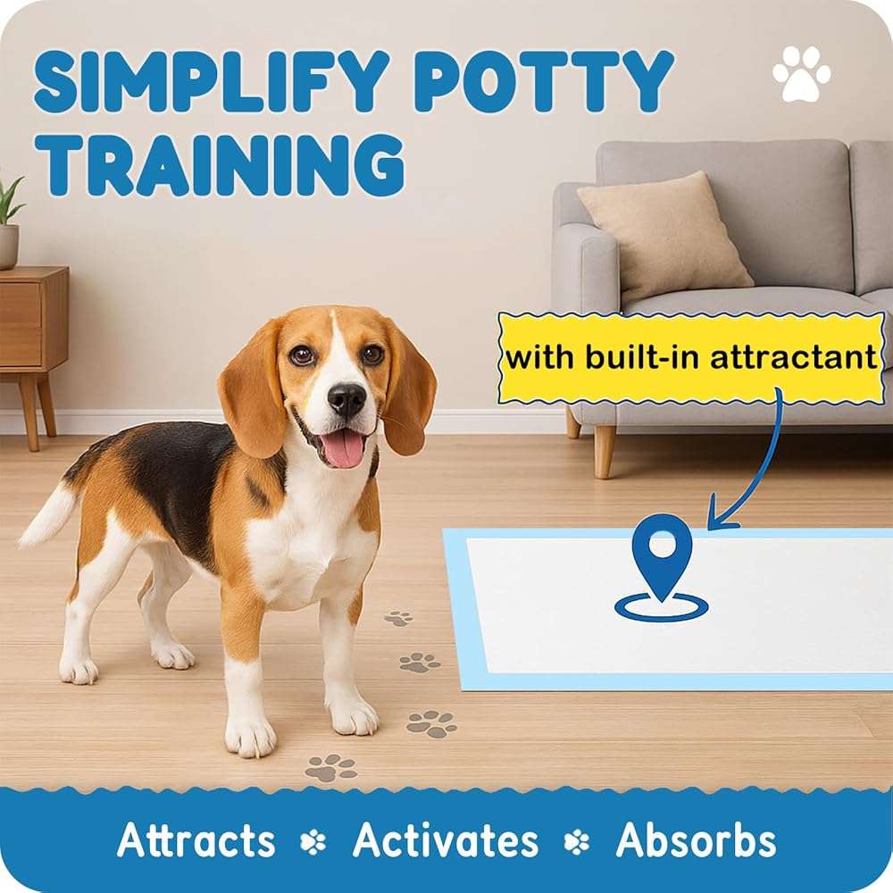 MoMoCo Puppy Pads 23" x 23", 6-Layer Super Absorbent Dog Pee Pads, Leak-Proof Dog Training Pads for Hardwood Floors & Apartments, Flash-Dry Disposable Potty Pads for Puppies & Senior Dogs, 100 Count - Image 2