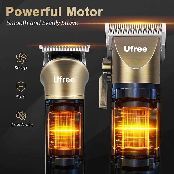 Ufree Beard Trimmer for Men with Hair Clipper, Professional Hair Clippers for Men and Hair Trimmers, Cordless Electric Razor Mens Grooming Kit for Nose, Face, Ear, Body, Gifts for Men Husband Father - Image 5