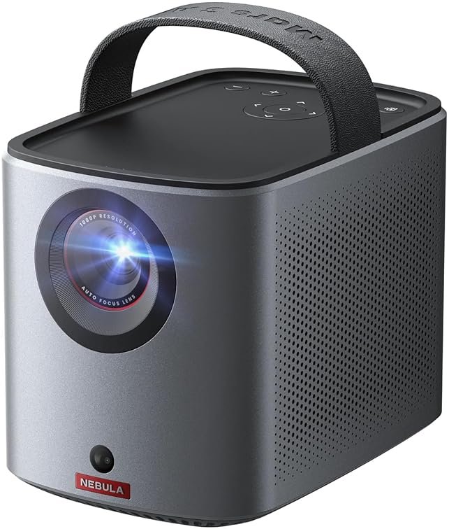 NEBULA Mars 3 Air GTV Projector - Netflix Officially Licensed, 400 ANSI-Lumen Brightness, Native 1080P, Dolby Digital Sound,150-Inch Picture, Built-In Battery for 2.5 Hours of Playtime Anywhere. - Product Image